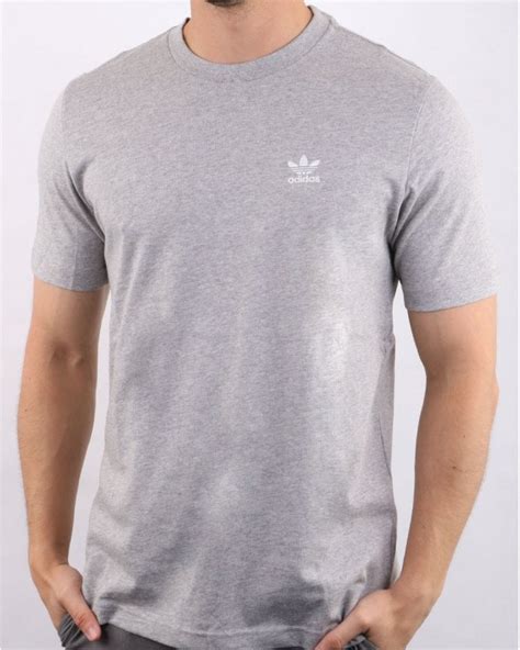 original adidas dark heather grey t shirt|Grey adidas Originals T.